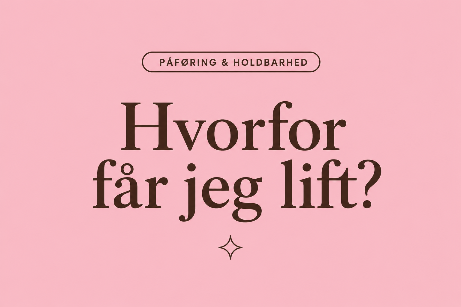 Hvorfor får jeg lift i gellak?