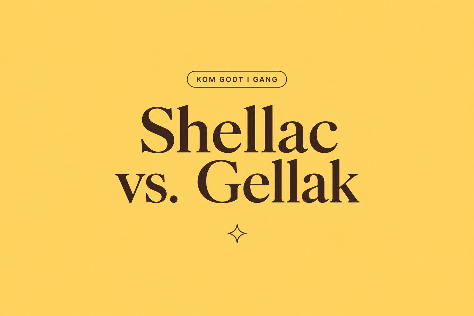 Shellac vs. gellak – hvad er forskellen?